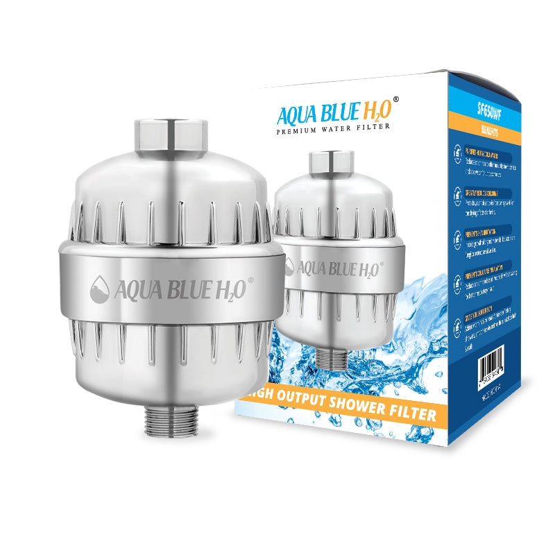 Aqua Blue H20 SF650 High Output Universal Shower Filter System With 12 Stage Cartridge