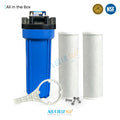 10" Big Blue Housing W/Press Relief Button 5 Micron Carbon Block Filter