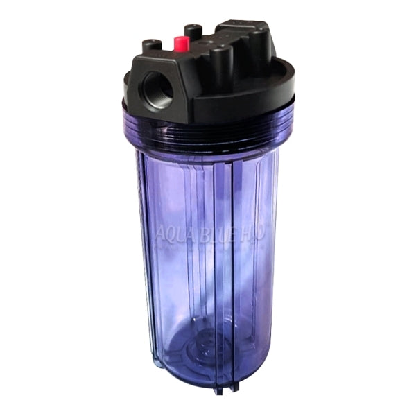 10" Clear Big Blue Housing W/ Presser Relief Button, Polyspun Sediment Water Filter