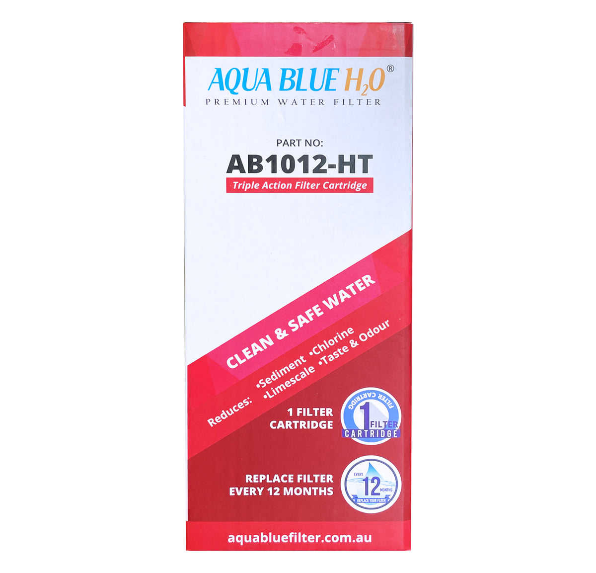 Aqua Blue H2O AB1012-HT Replacement Water Filter Cartridge for ZIP 93701
