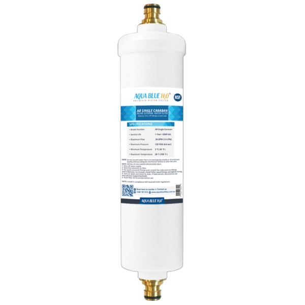 Aqua Blue H2O In-Line Caravan/RV Filter CR20 AB