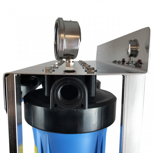 Triple stage filter system with S/S cover