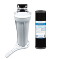 S/S BRACKET SINGLE UNDERSINK SYSTEM WHITE 1025 1/4” CONNECT WITH CTO FILTER