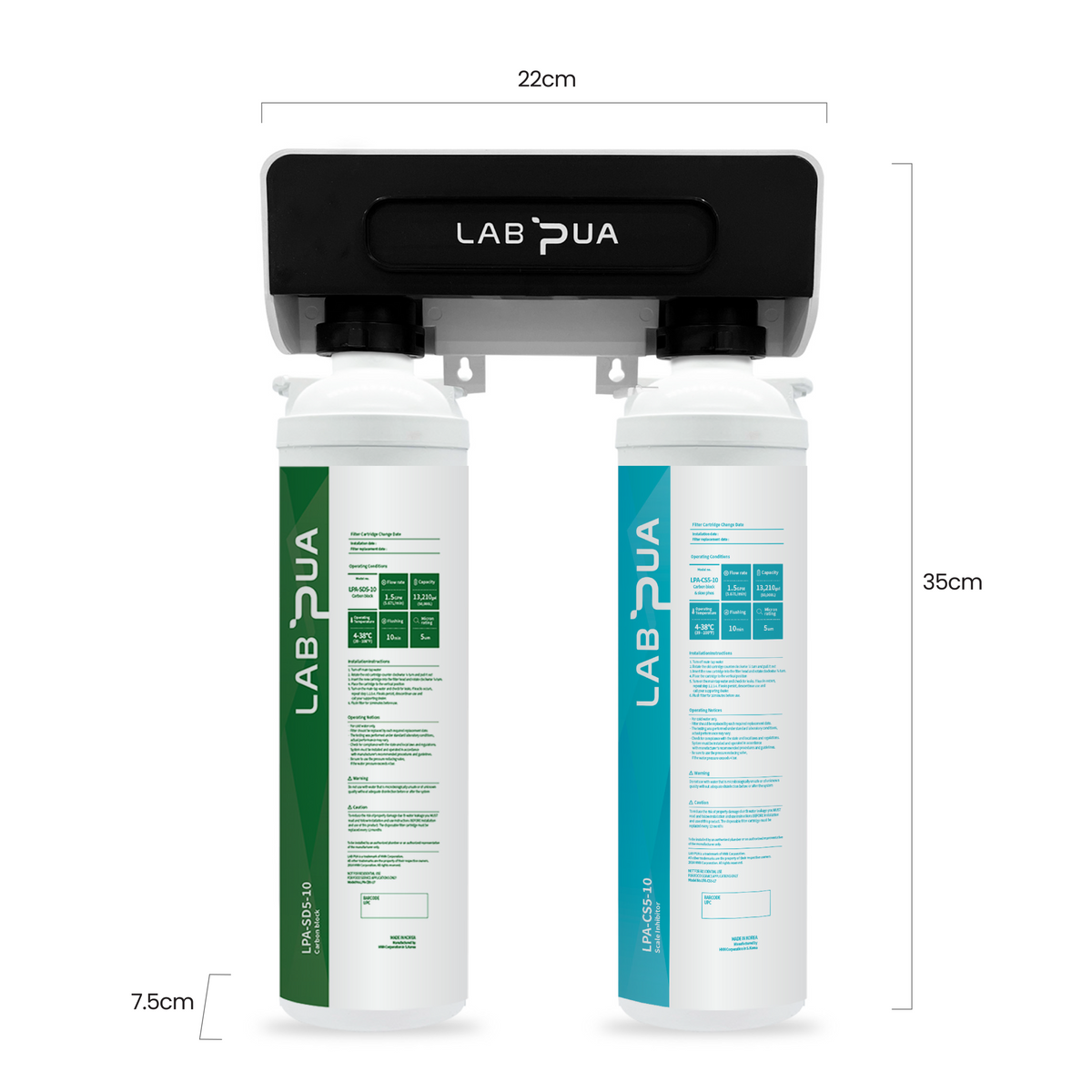 Lab Pua Twin Header Series Sediment with Scale Inhibitor