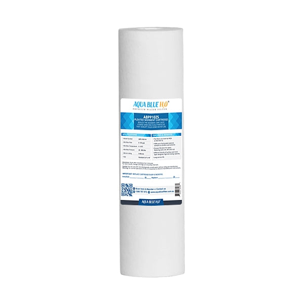 Aqua Blue H2O 10 Melt Blown Sediment Water Filter Cartridge Cyst Reduction, ABPP1025 10M