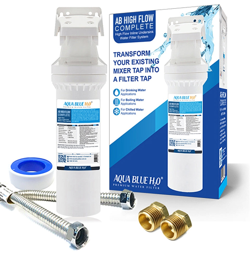 AB HIGHFLOW Complete in-line - 4 Stage Water Filtration System Kit