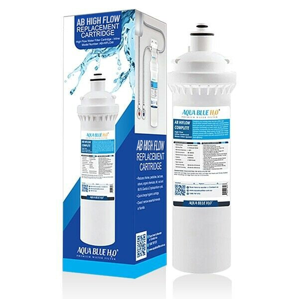 Aqua Blue H2O High Flow in-line – 4 Stage Water Filtration System AB HIGHFLOW CARTRIDGE