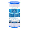 10 x 4.5" Whole House Big Blue Pleated Sediment 1 Micron Water Filter Replacement Cartridge ABPL 1045 1M