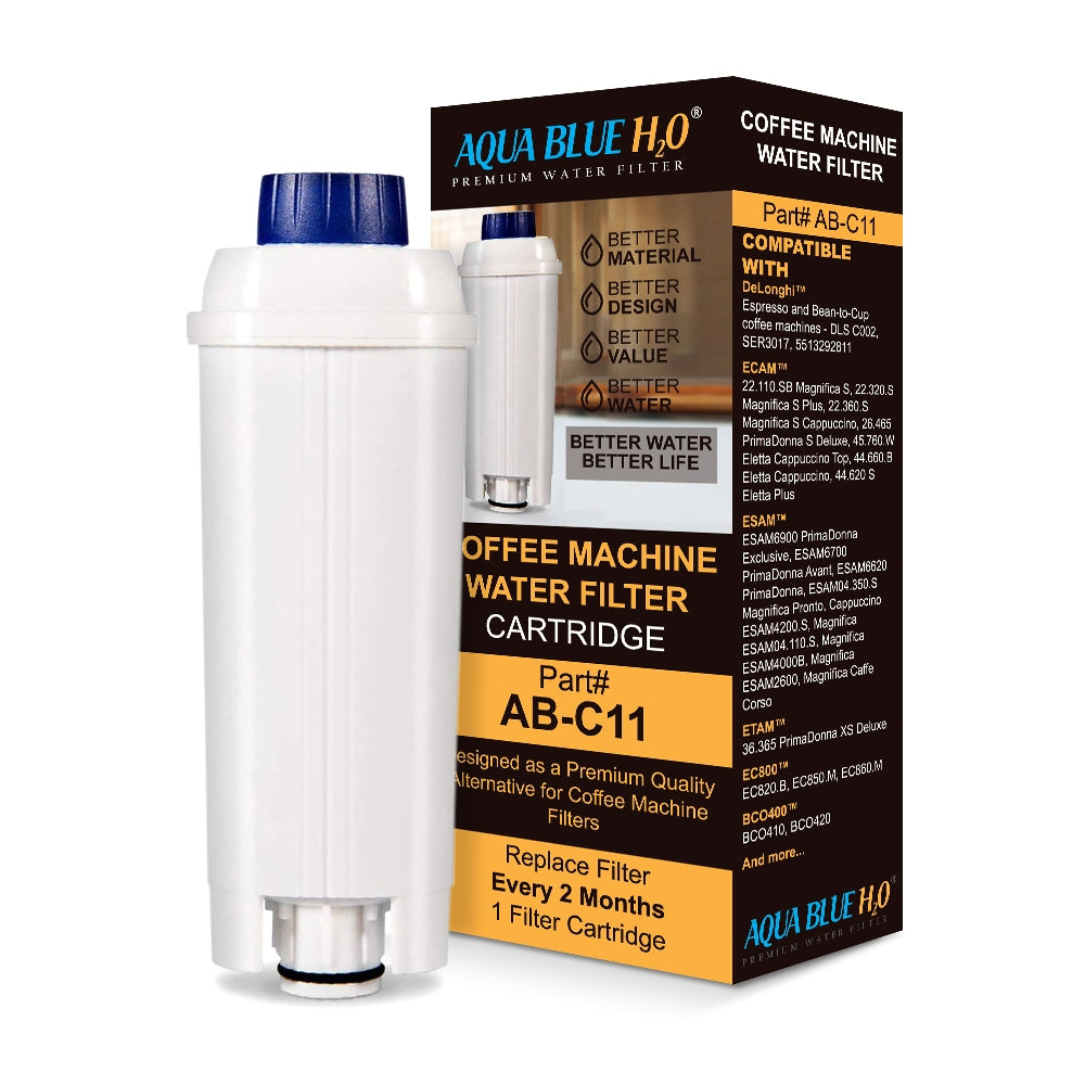 Compatible Coffee Machine Water Filter Replacement for DeLonghi DLSC002, SER3017 & 5513292811 AB-C11
