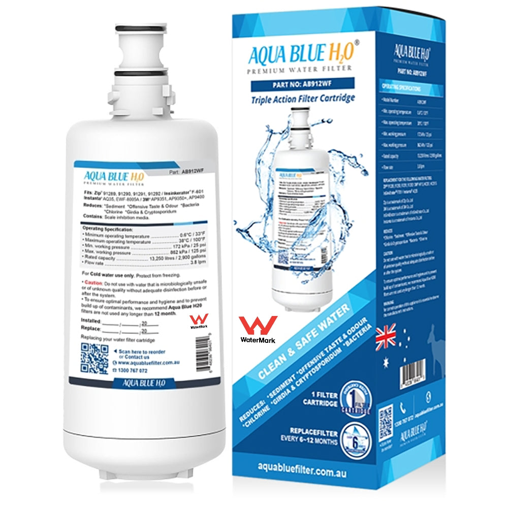 Aqua Blue H2O AB912WF Water filter fits F-601 Filter Cartridge Hot Water Dispenser