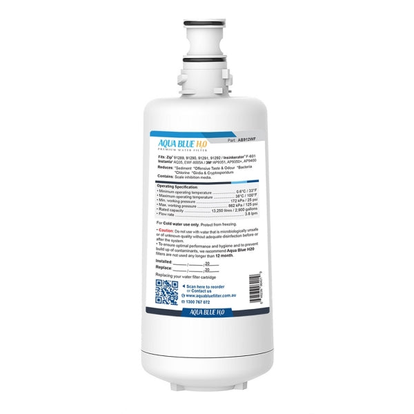 ZIP GlobalPlus Generic Replacement Water Filter 91291 / ZIP912