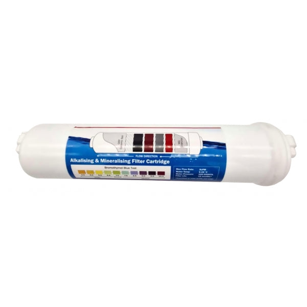 K Series Alkaline Water Filter Replacement Cartridge 10" 1/4" push fit connection Alkaline 1/4