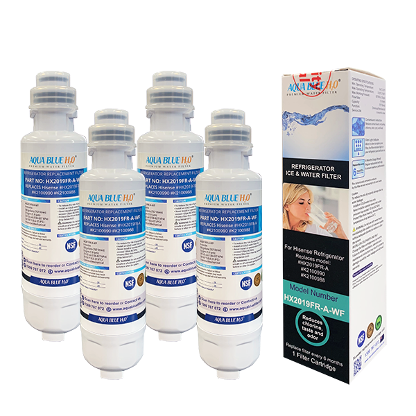 AQUA BLUE H2O Premium Hisense Fridge Filter K2100990, K2100988, HX2019FR-A, HX2019FR-A-WF