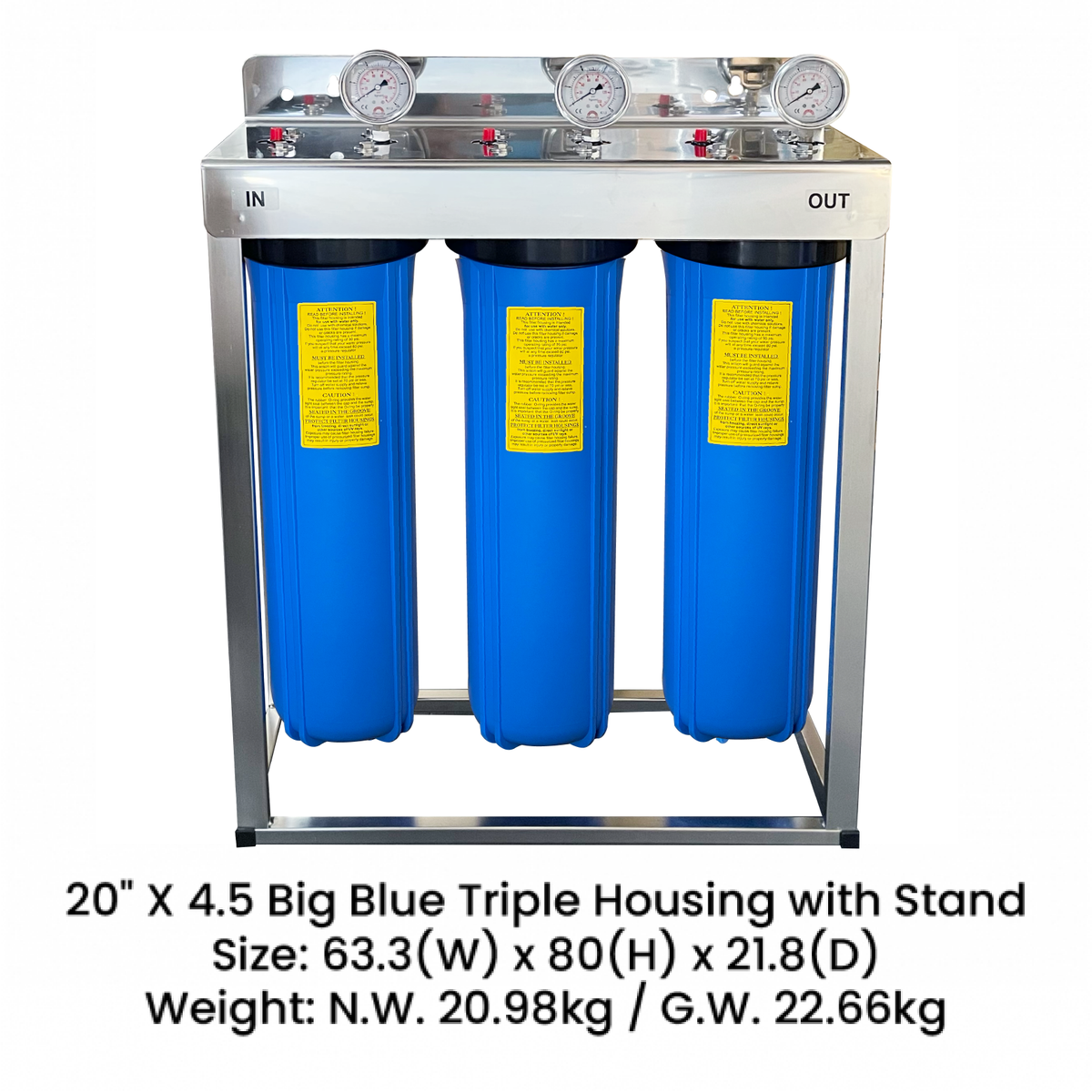20 Whole house water filter system Bacteria removal suitable for Rainwater tank or main water