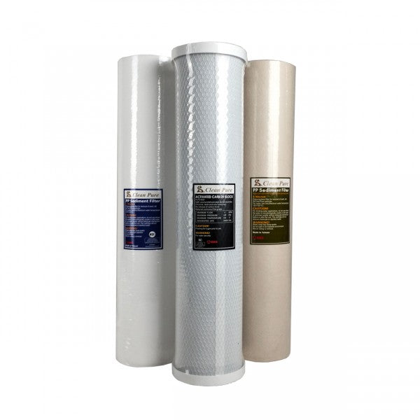 Triple stage filter system with S/S cover
