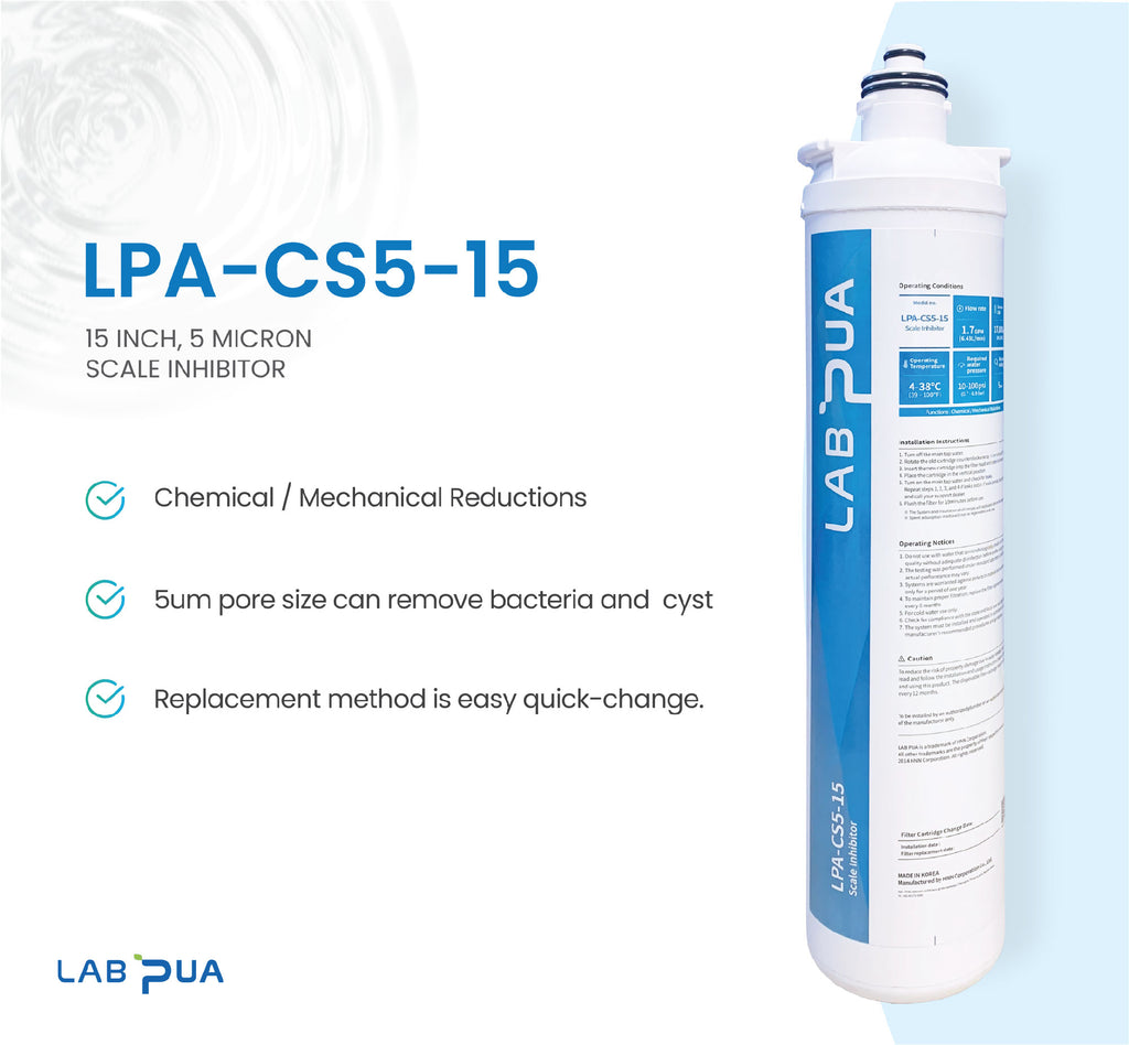 QC6533P Upgrade Kit - Lab Pua LPA-CS5-15 5Micron 1.7GPM 64.345 Liters