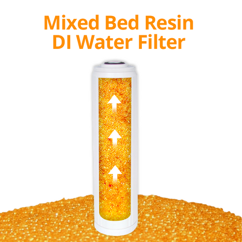 20″ X 4.5″ Mixed Bed Resin DI Water Filter