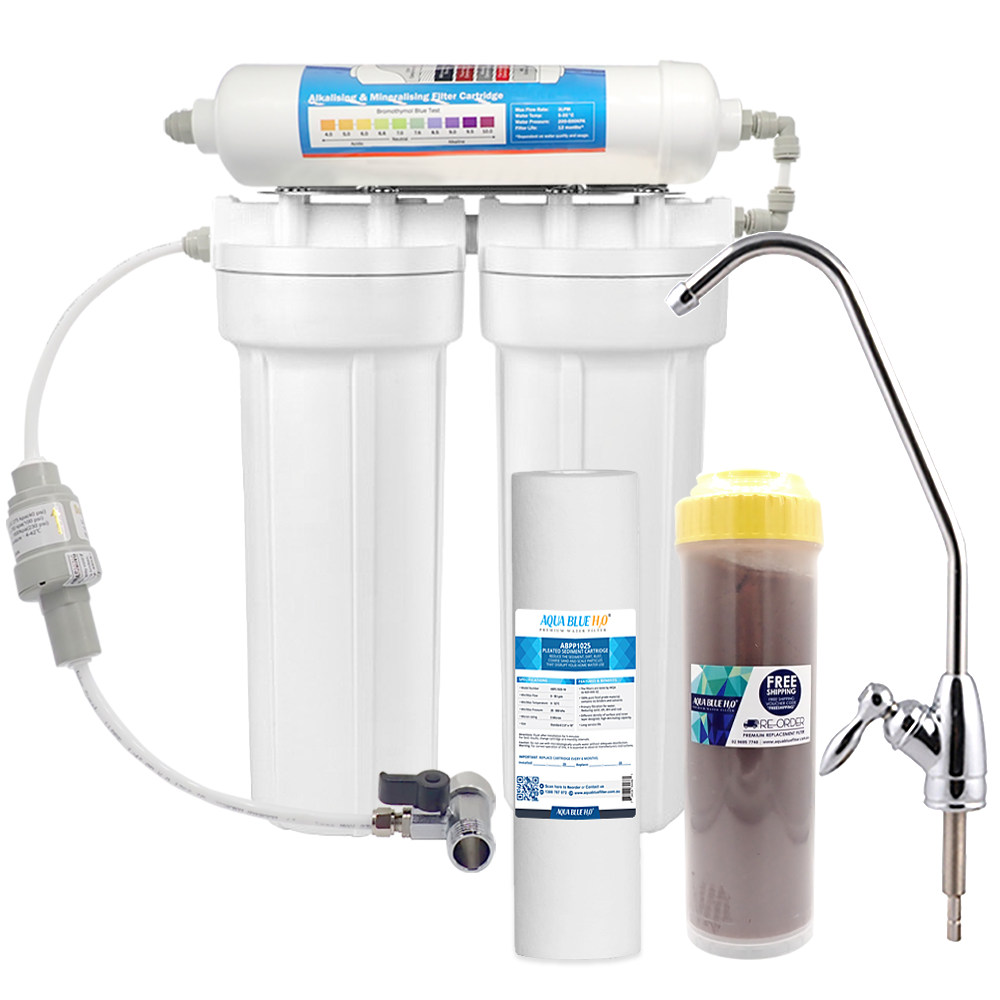 3 Stage Under sink water filter Sediment+Resin with Alkaline