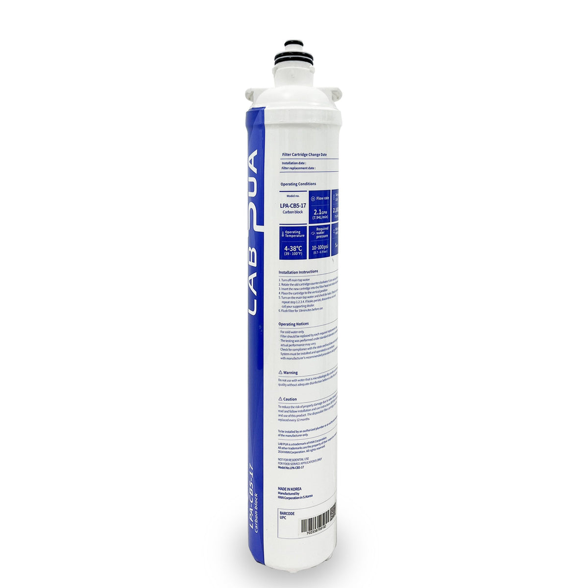 Lab Pua LPA CB5 17 (5um carbon block, 17″L)