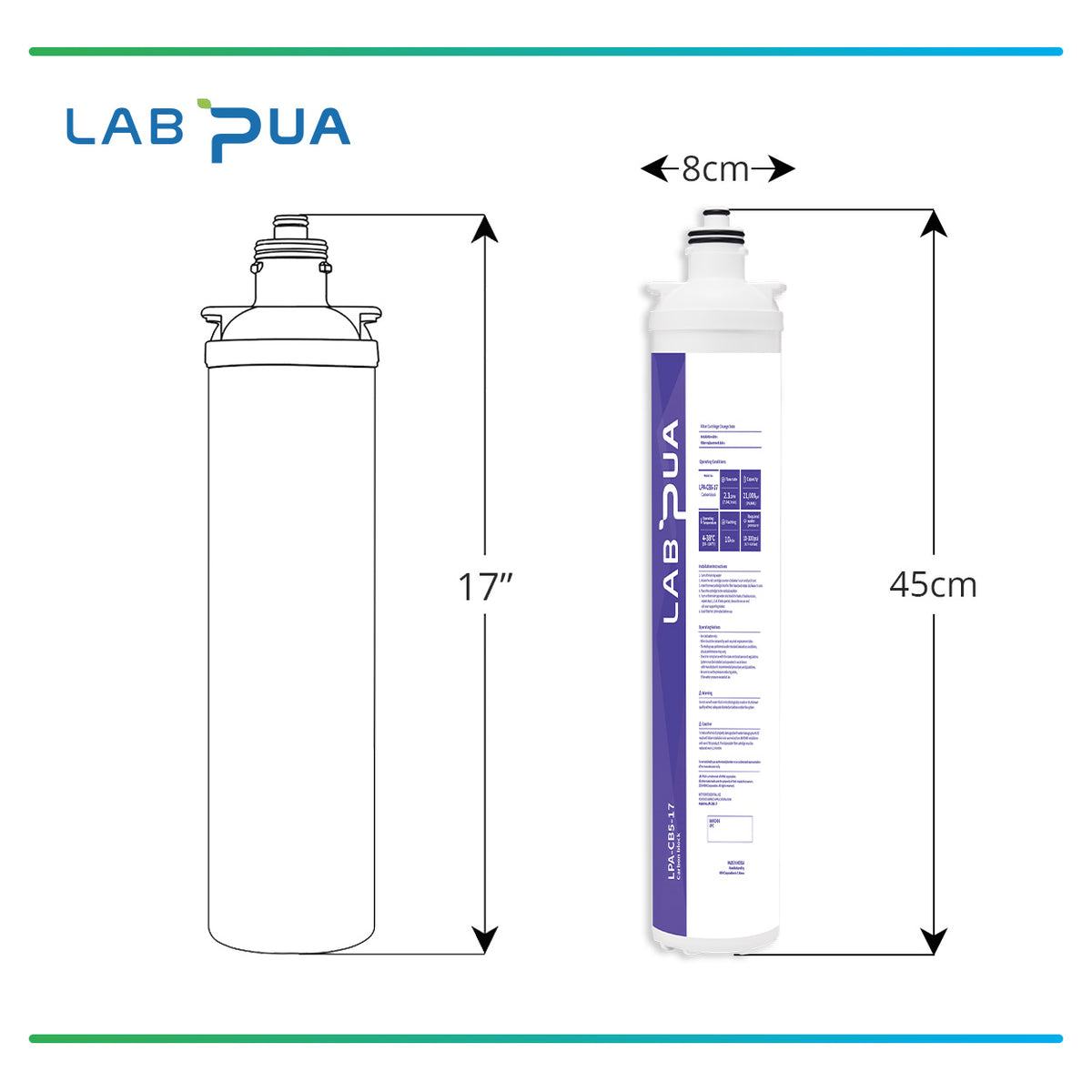 Lab Pua Twin Header series Strong Carbon Kit 5 and 1 Micron set