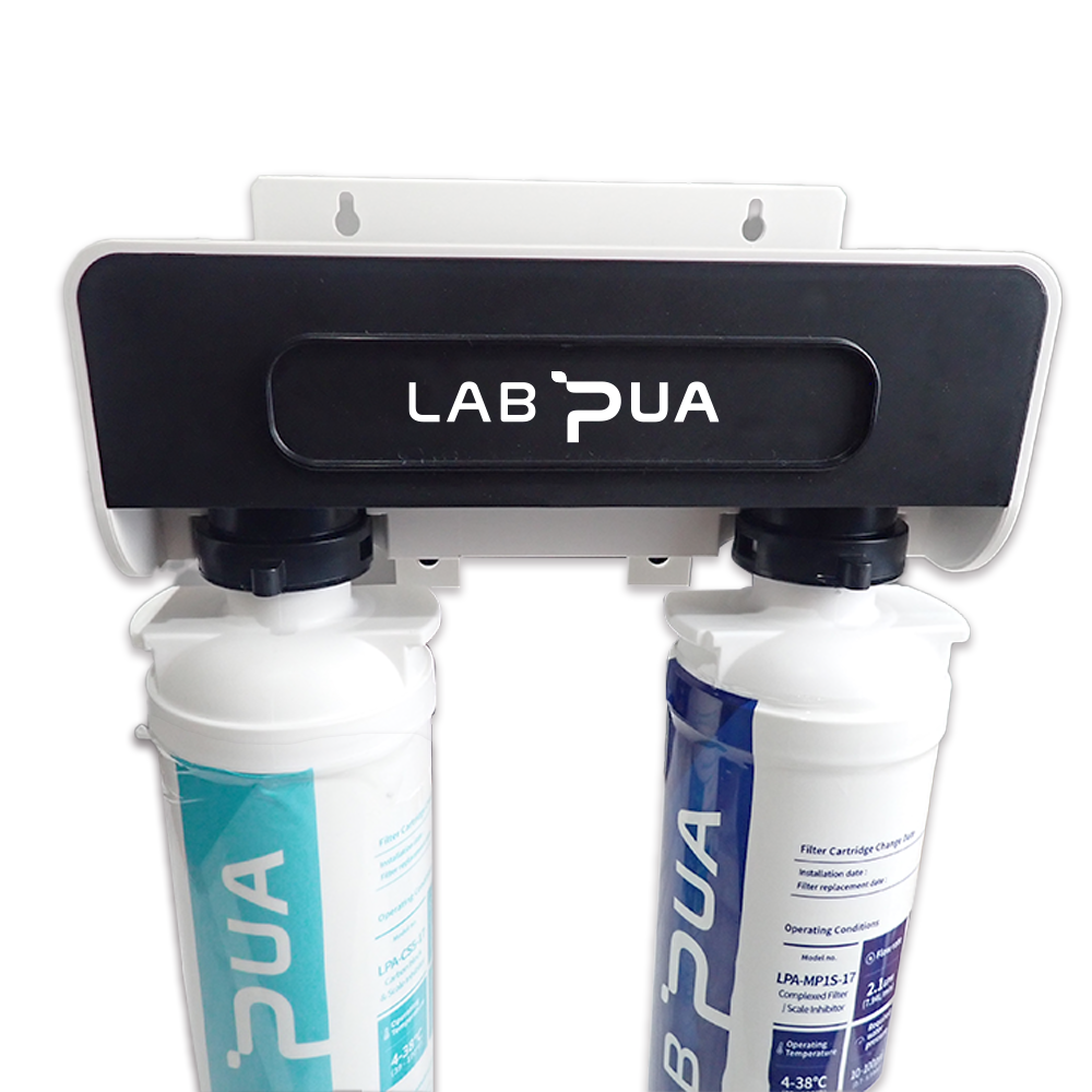 Lab Pua Twin Header series 5Micron Pure Carbon block with 0.1 Micron Ultra Fine & Scale Filter KIT