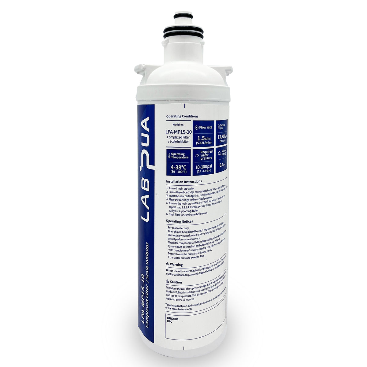LAB PUA LPA-MP1S-10 Replacement Water Filter Cartridge