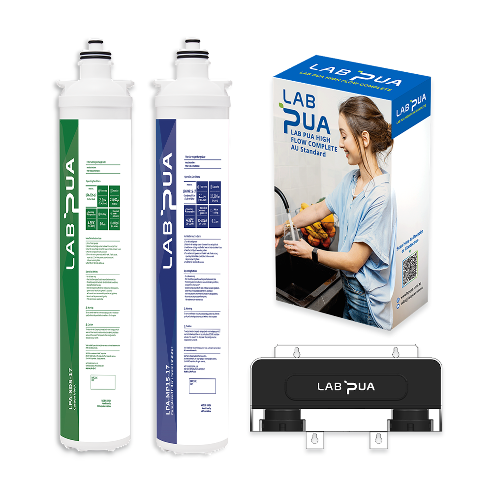 Lab Pua Twin Header series Sediment with 0.1 Micron Ultra Fine & Scale Filter KIT