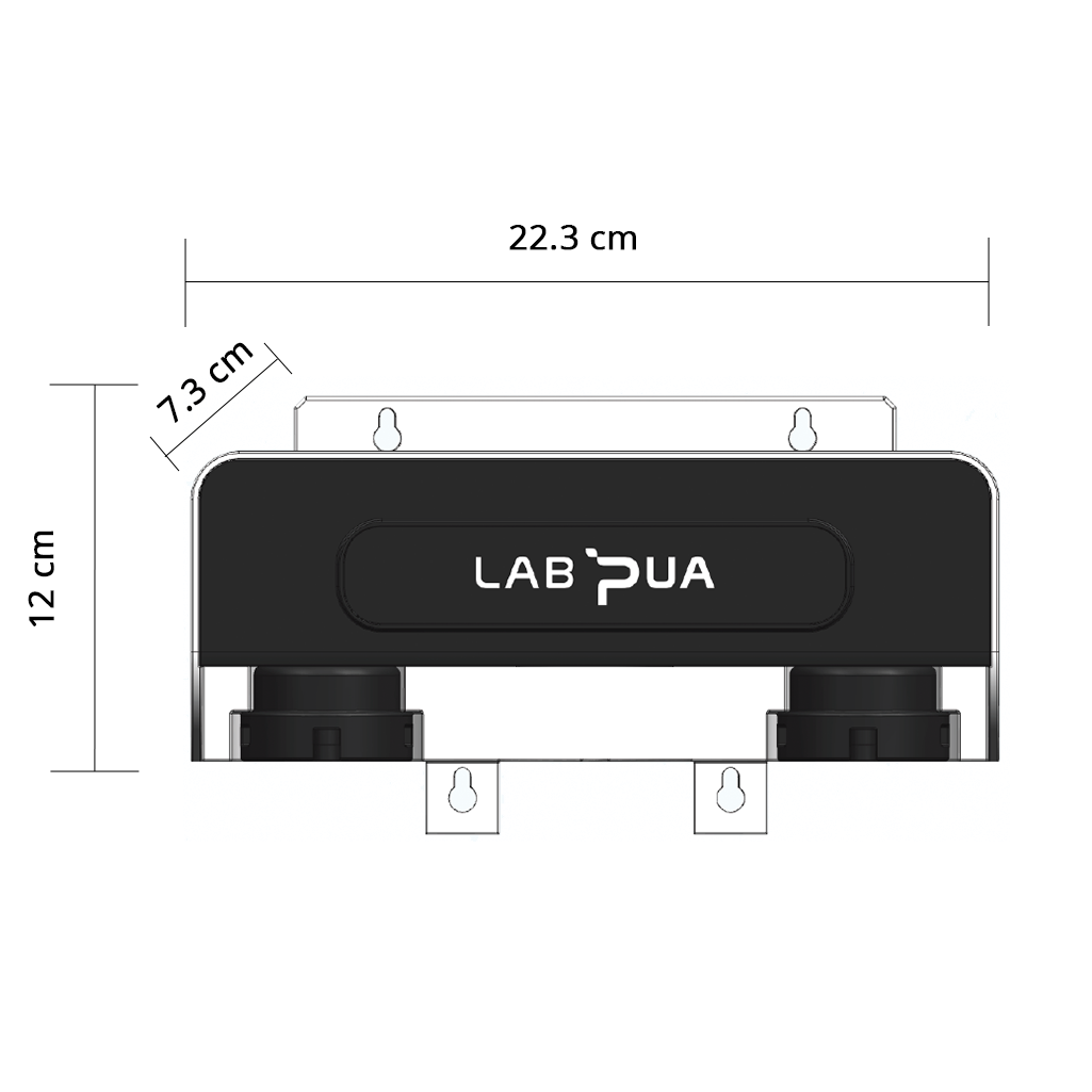 Lab Pua Twin Header series Sediment with Carbon Block with Polyphosphate