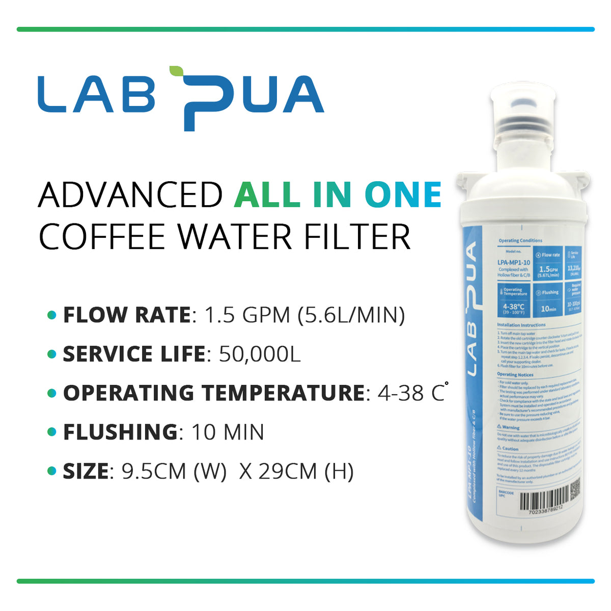 LPA-MP1-10 COFFEE KIT 3/8" PUSH IN