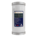 AQUA BLUE H2O Dual Carbon Water Filter Cartridge 4.5 x 10 inch, ABDUAL1045 5M