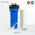 Single Caravan Water Filter System with Brass Hose Connection Fitting