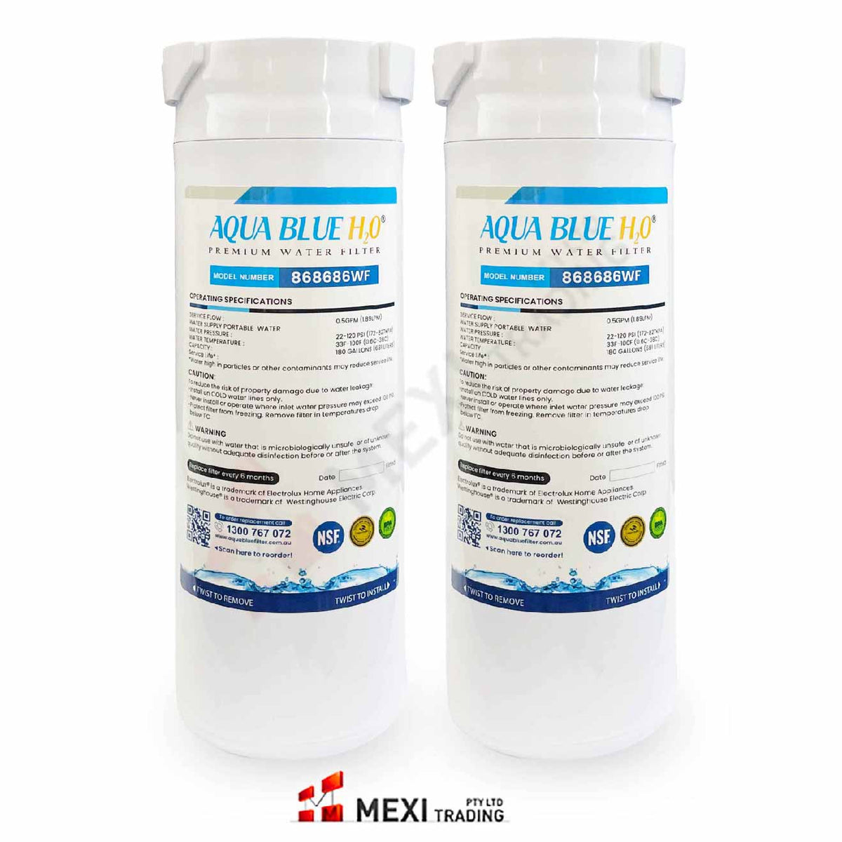 868686 Water Filter Fisher & Paykel FWC5 Water Filter for RF500Q