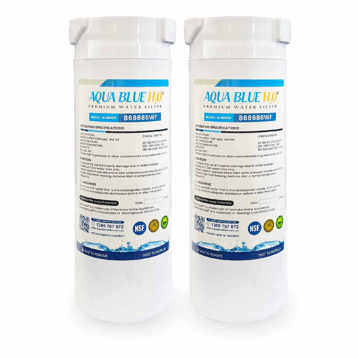 868686 Water Filter Fisher & Paykel FWC5 Water Filter for RF500Q