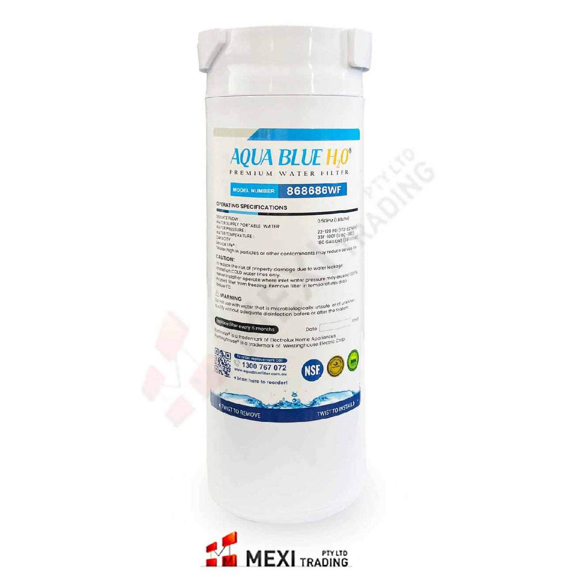 868686 Water Filter Fisher & Paykel FWC5 Water Filter for RF500Q