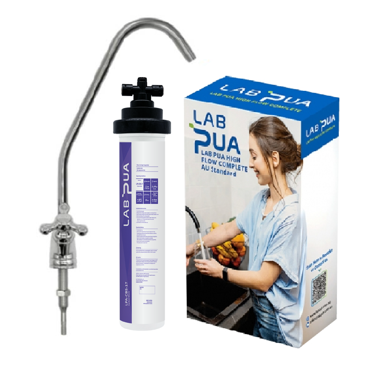 Lab Pua Residential Water Filter LPA-CB5-17 5um carbon block, 17″L