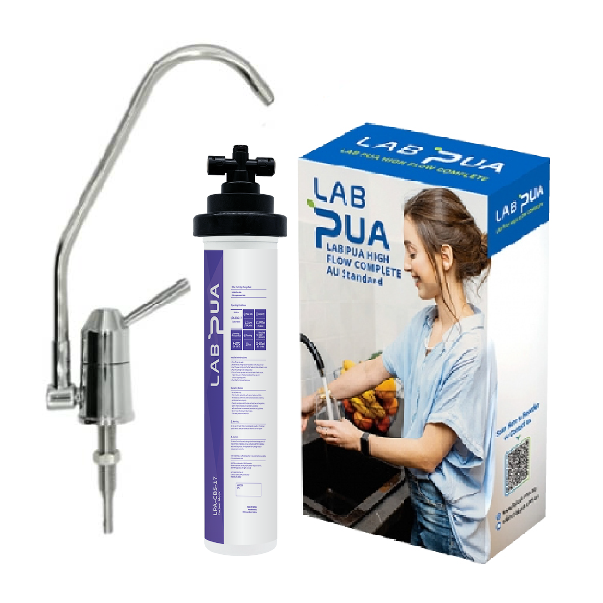 Lab Pua Residential Water Filter LPA-CB5-17 5um carbon block, 17″L