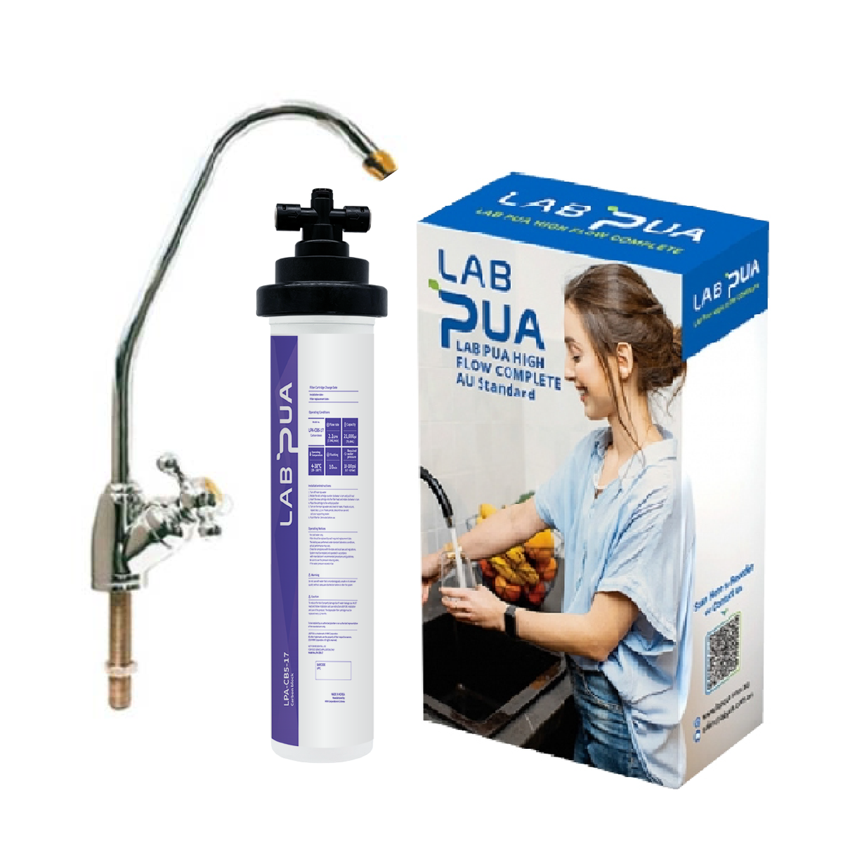 Lab Pua Residential Water Filter LPA-CB5-17 5um carbon block, 17″L