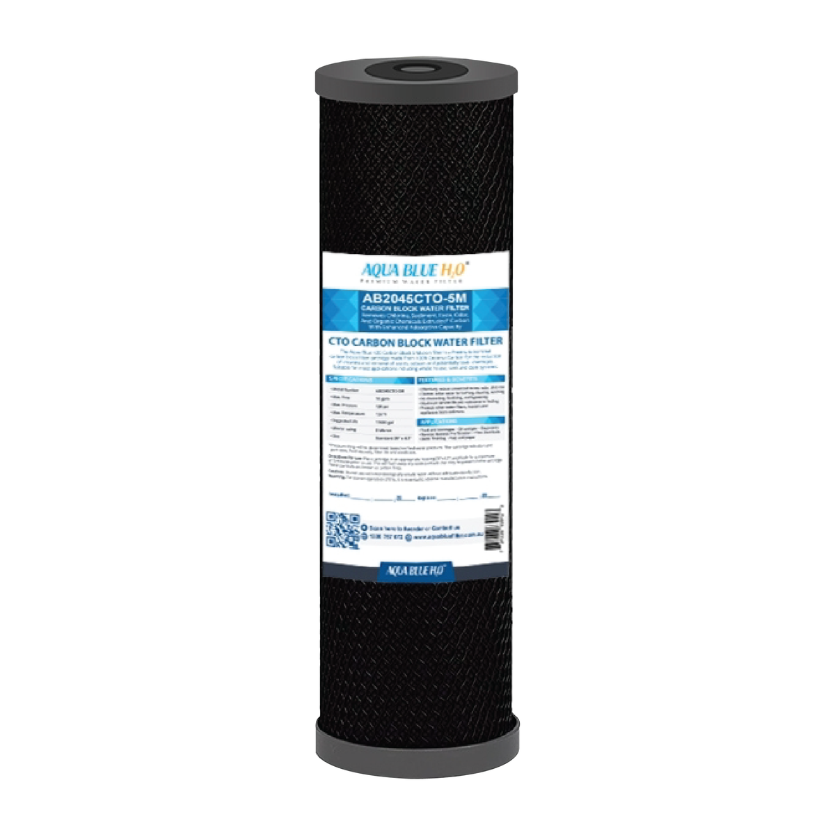 Aqua Blue Water Filter Cartridge 2.5 x 10 inch 20 Micron, ABCTO1025 20M
