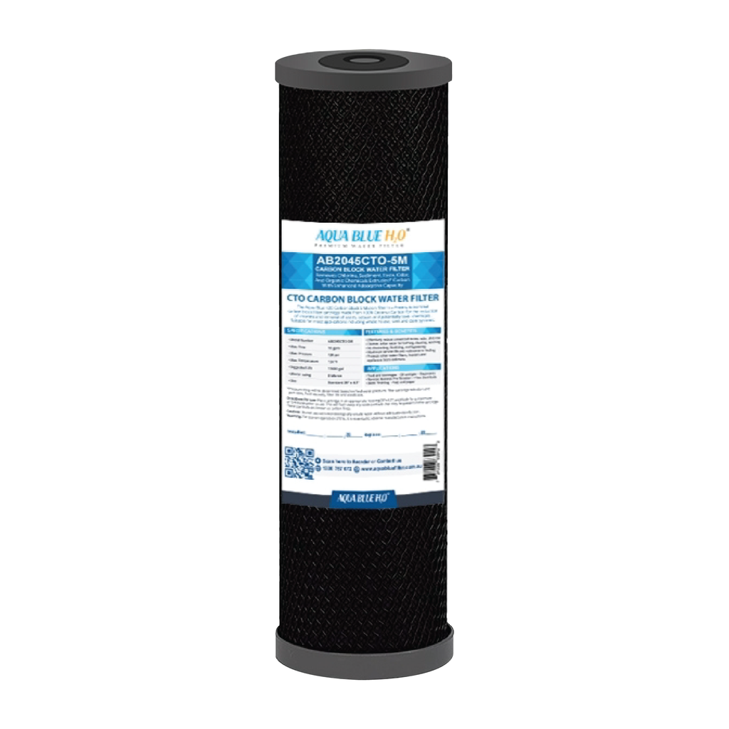 Aqua Blue Water Filter Cartridge 2.5 x 10 inch 10 Micron, ABCTO1025 10M