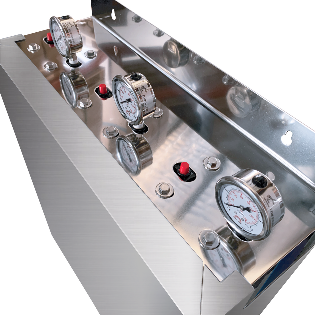 Triple stage filter system with S/S cover