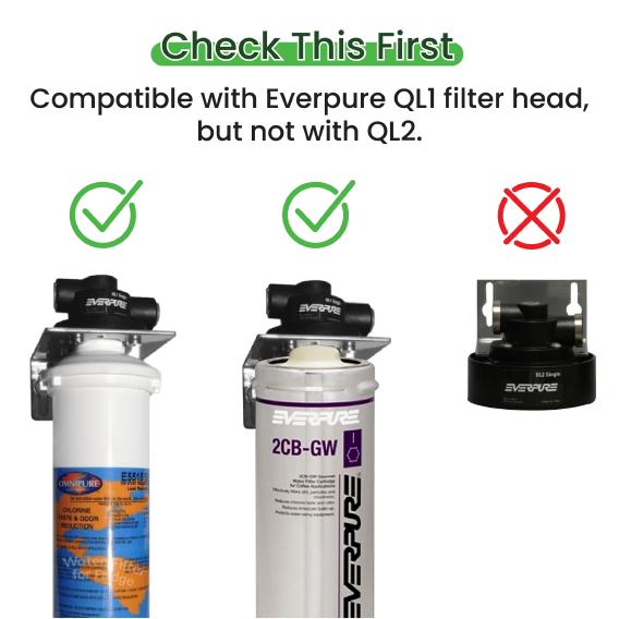 1 Micron Under Sink Water Filter System Made In USA Replace Every 1 Year