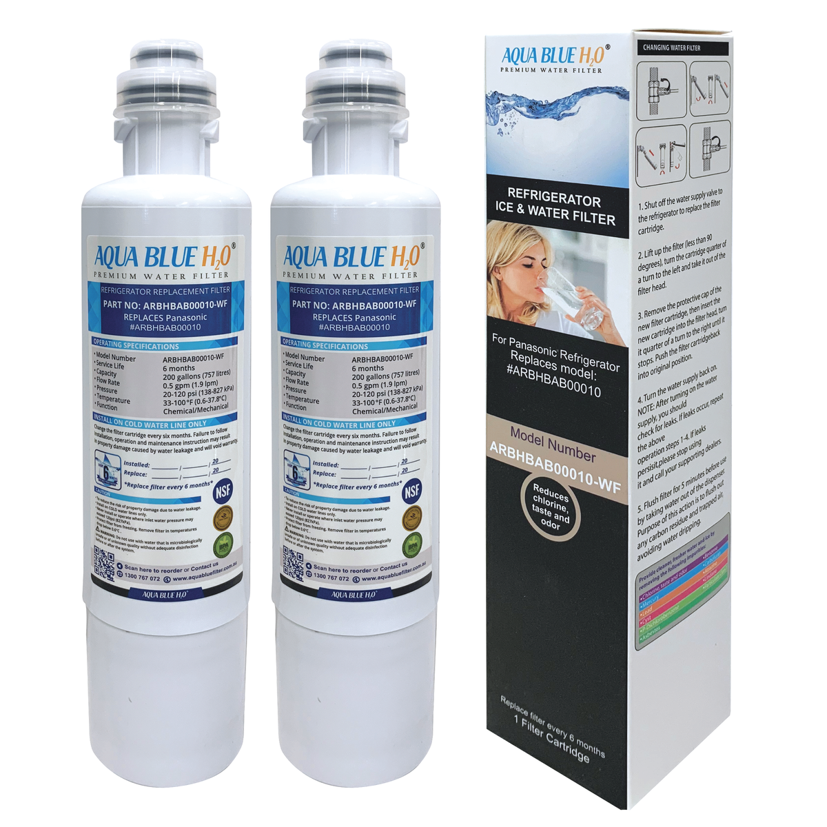 ARBHBAB00010 PANASONIC REPLACEMENT FRIDGE WATER FILTER-NR-XY680L