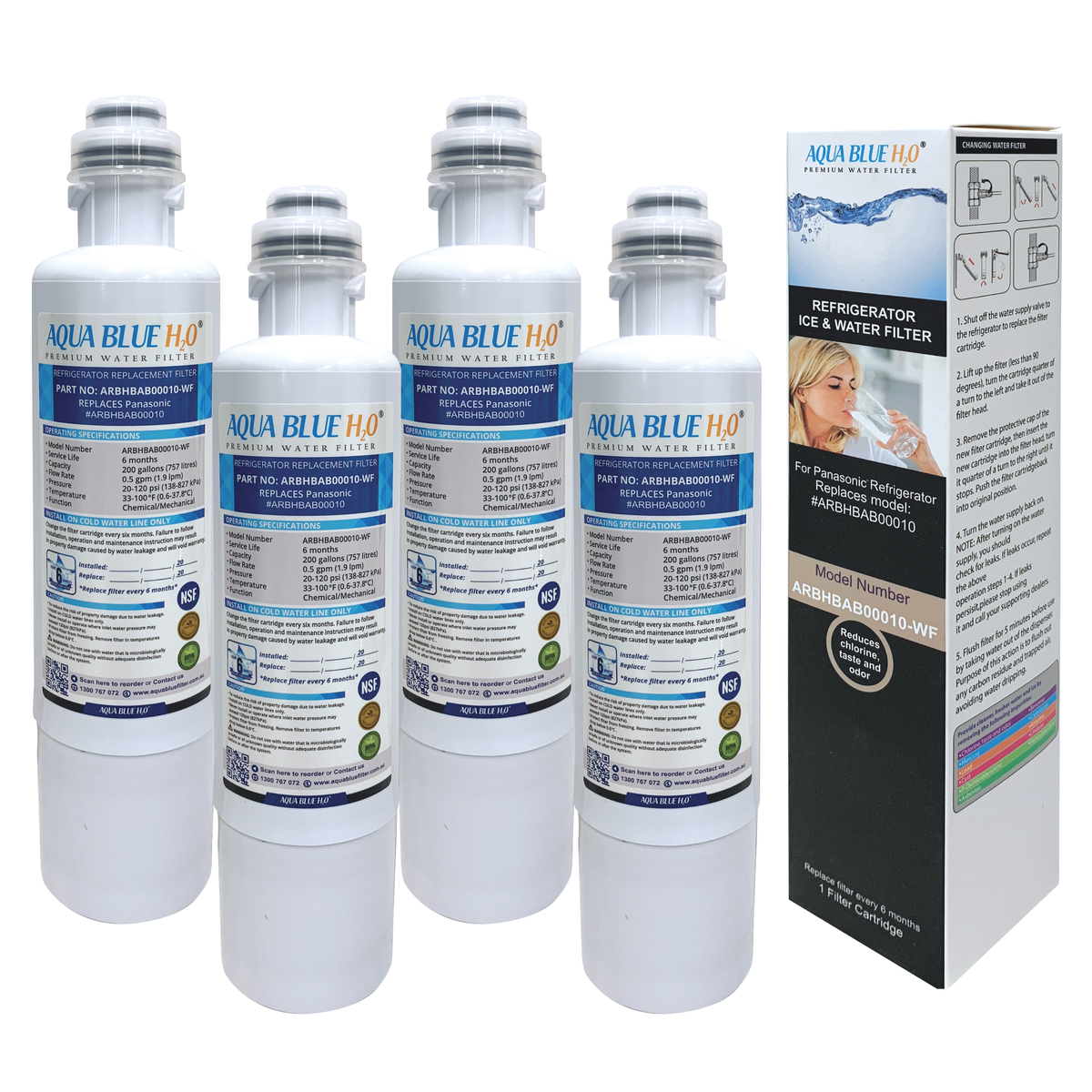 ARBHBAB00010 PANASONIC REPLACEMENT FRIDGE WATER FILTER-NR-XY680L