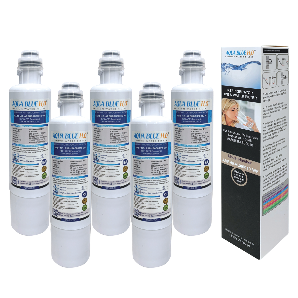 ARBHBAB00010 PANASONIC REPLACEMENT FRIDGE WATER FILTER-NR-XY680L