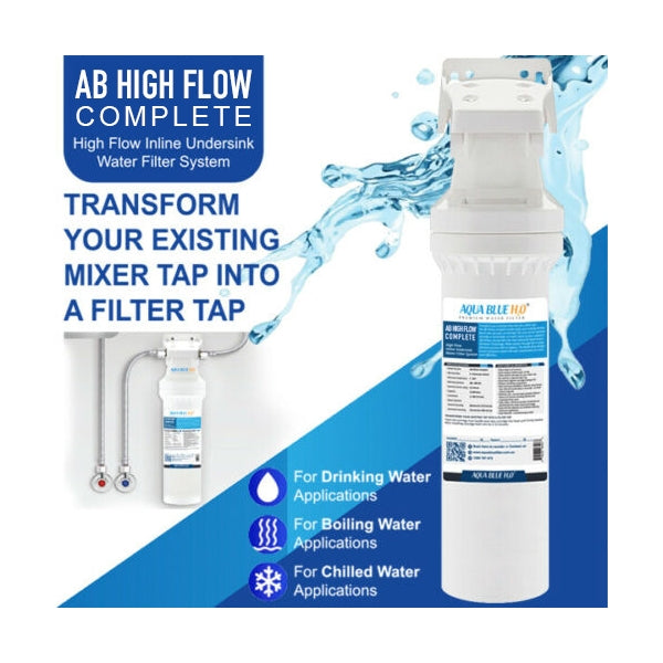 AB HIGHFLOW Complete in-line - 4 Stage Water Filtration System Kit