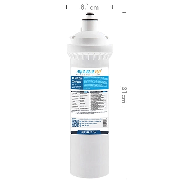 Aqua Blue H2O High Flow in-line – 4 Stage Water Filtration System AB HIGHFLOW CARTRIDGE