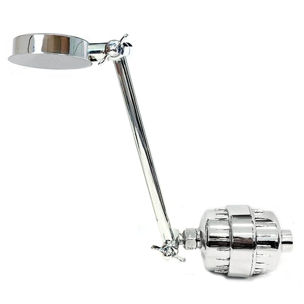 Aqua Blue h20 Shower Water Filter & Rose Complete Package SF650ARM-A