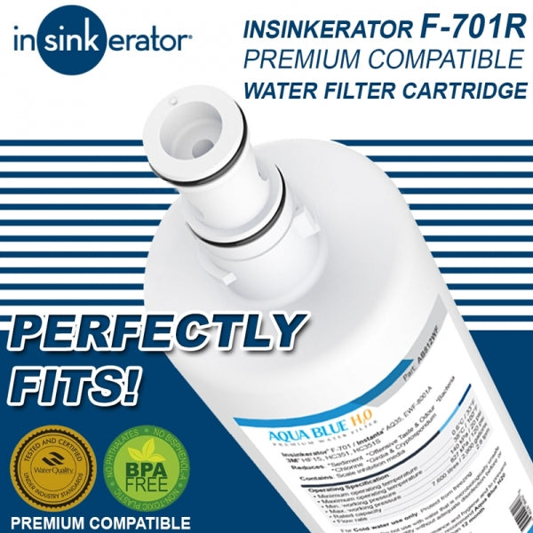Aqua Blue H2O Water Filter fits 3M AP3-765S HOT/Cold water AB812WF
