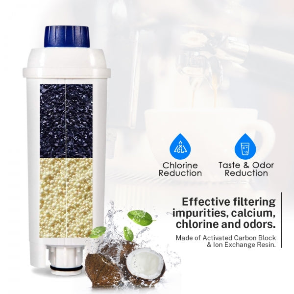 Compatible Coffee Machine Water Filter Replacement for DeLonghi DLSC002, SER3017 & 5513292811 AB-C11