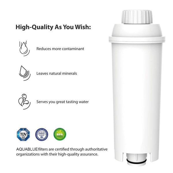 Compatible Coffee Machine Water Filter Replacement for DeLonghi DLSC002, SER3017 & 5513292811 AB-C11